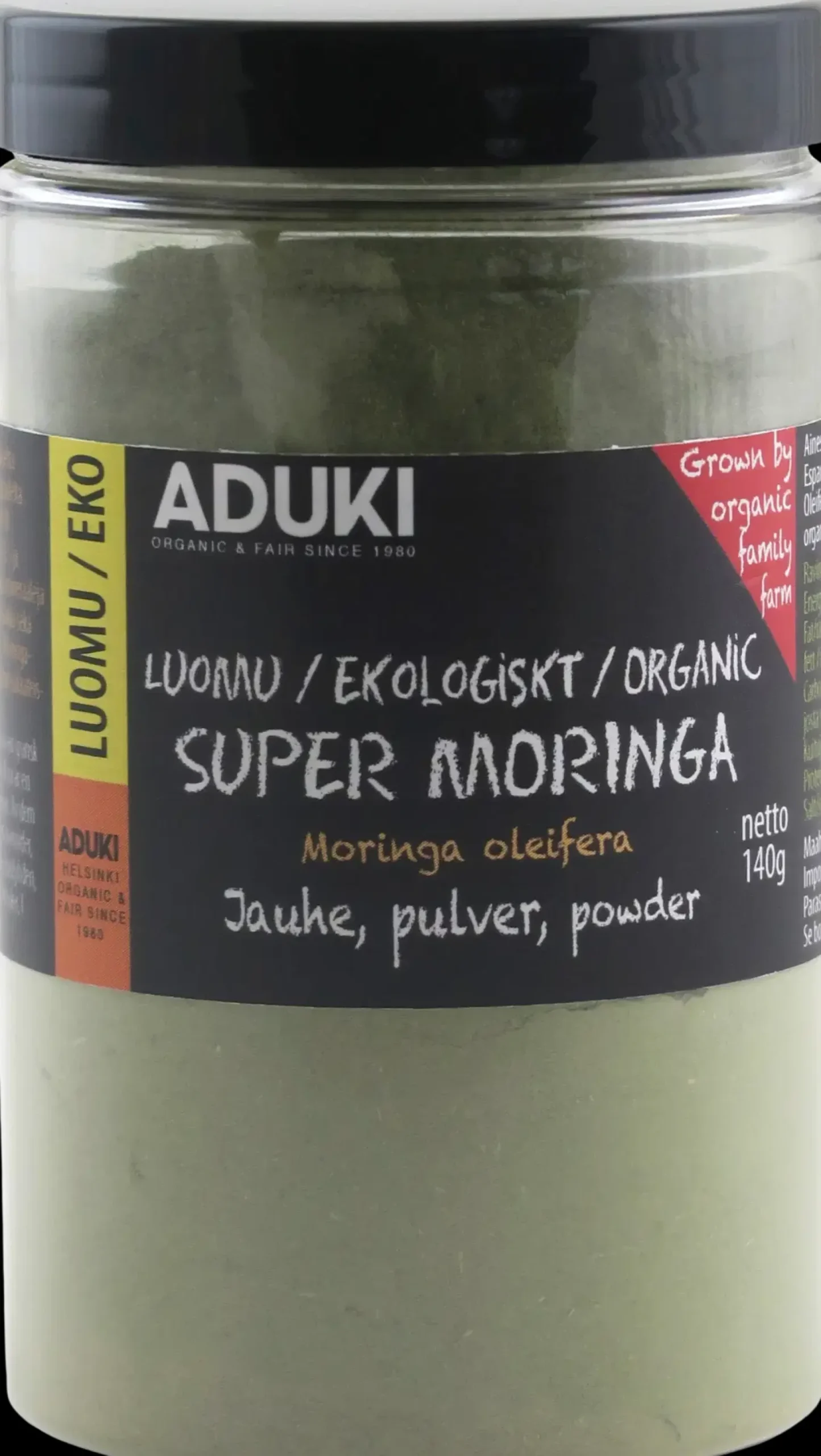 Aduki Luomu Moringajauhe 140g