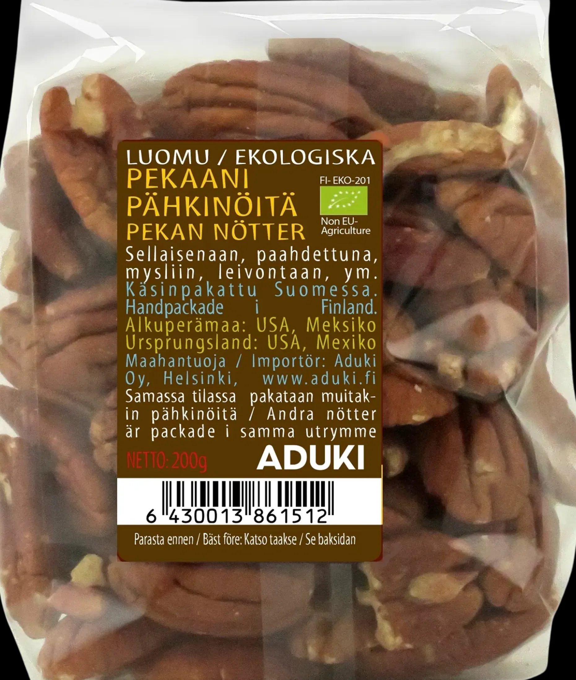 Aduki luomu pekaanipähkinä 200g