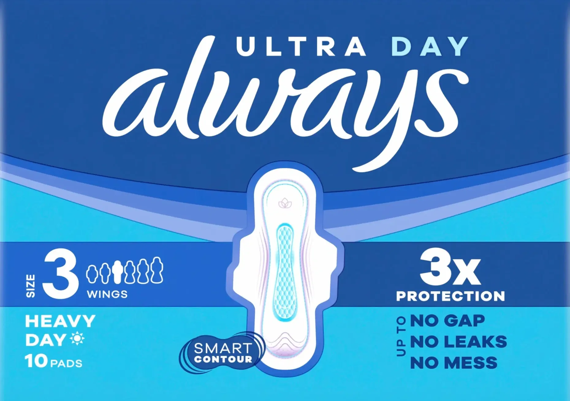 Always 10kpl Ultra Long Plus 3 siivekkeillä terveysside