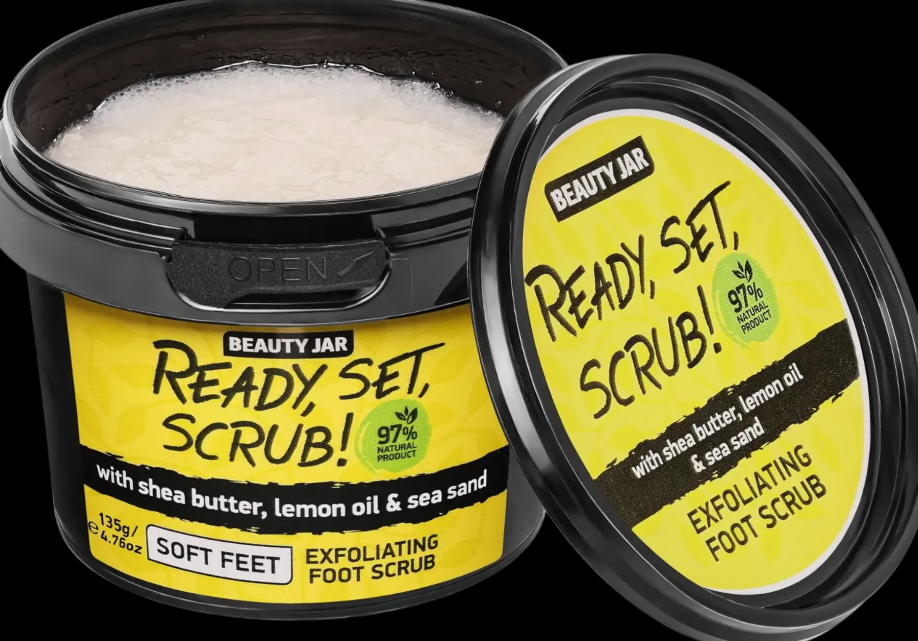 Beauty Jar Ready, Set, Scrub! Foot Scrub jalkakuorinta 135 g