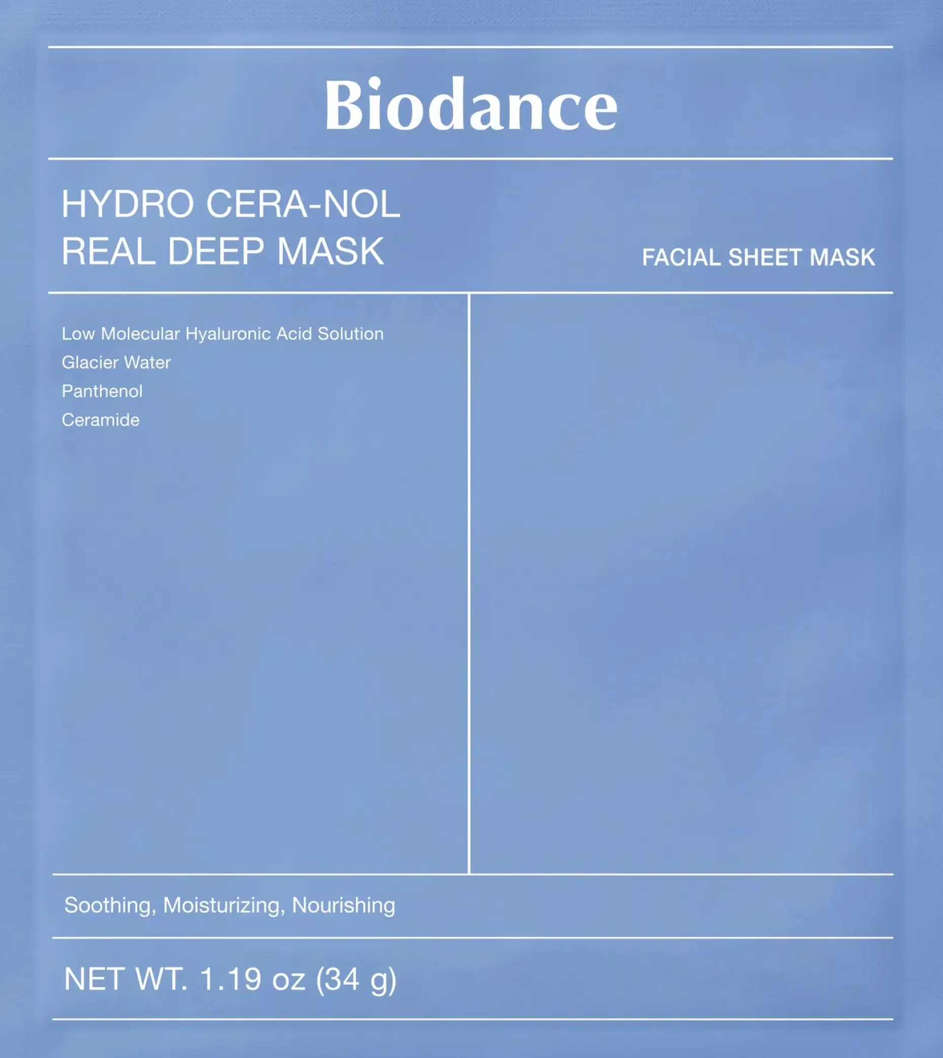 Biodance Hydro Cera-Nol Real Deep Mask kasvonaamio