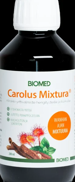 Biomed Carolus Mixtura yskänsiirappi 200 ml