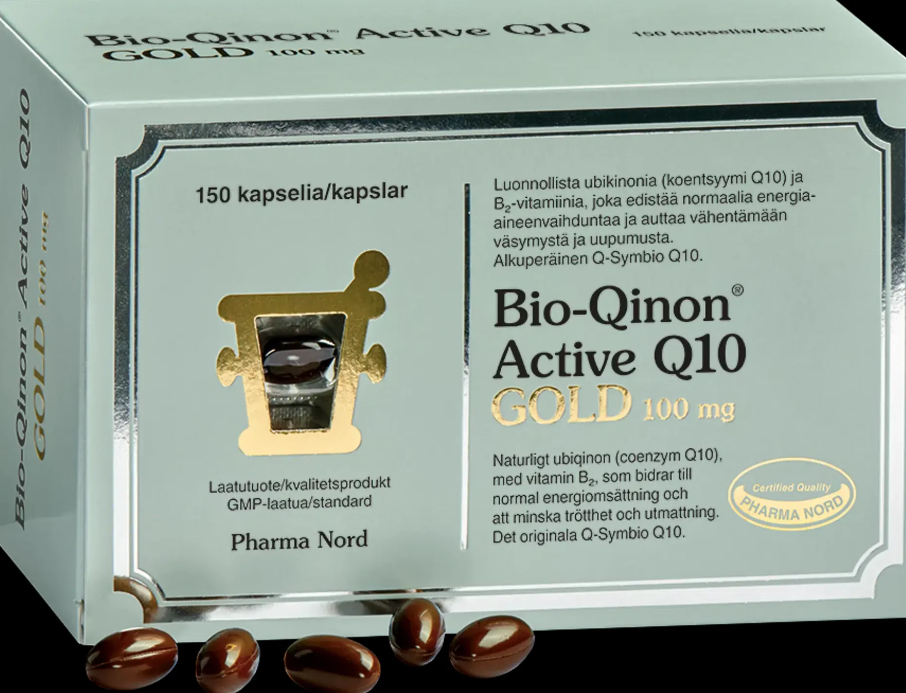Bio-Qinon® Q10 GOLD 100 mg ravintolisä 150 kaps.