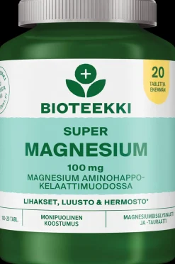 Bioteekin Super Magnesium bonus pack ravintolisä 120 tabl
