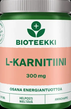 Bioteekki L-Karnitiini 300 mg ravintolisä 90 tabl.