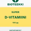 Bioteekki Super D-vitamiini 100 mikrog. ravintolisä 60 kaps.