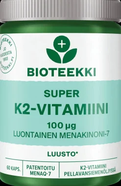 Bioteekki Super K2-vitamiini ravintolisä 60 kaps.