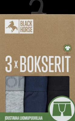 Black Horse miesten bokserit 3-pack I125