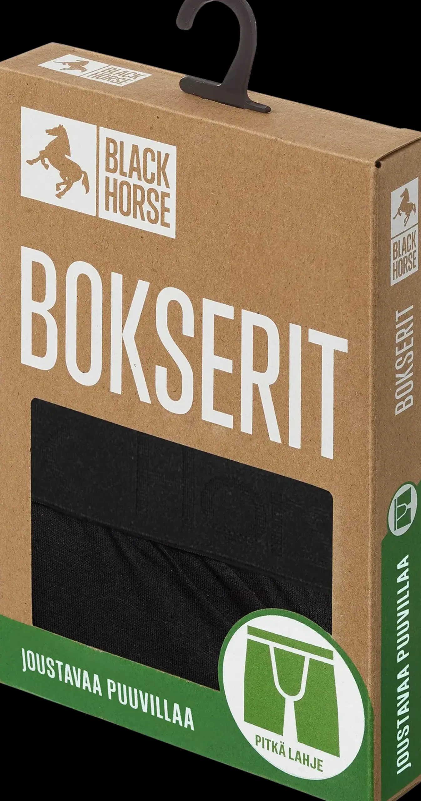 Black Horse miesten pitkälahje bokserit I158
