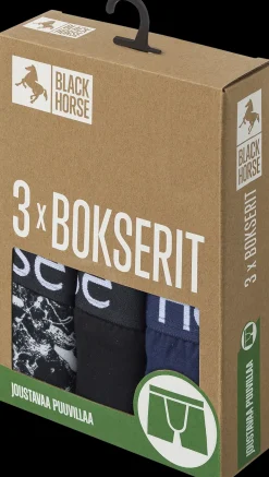 Black Horse 3-pack bokserit