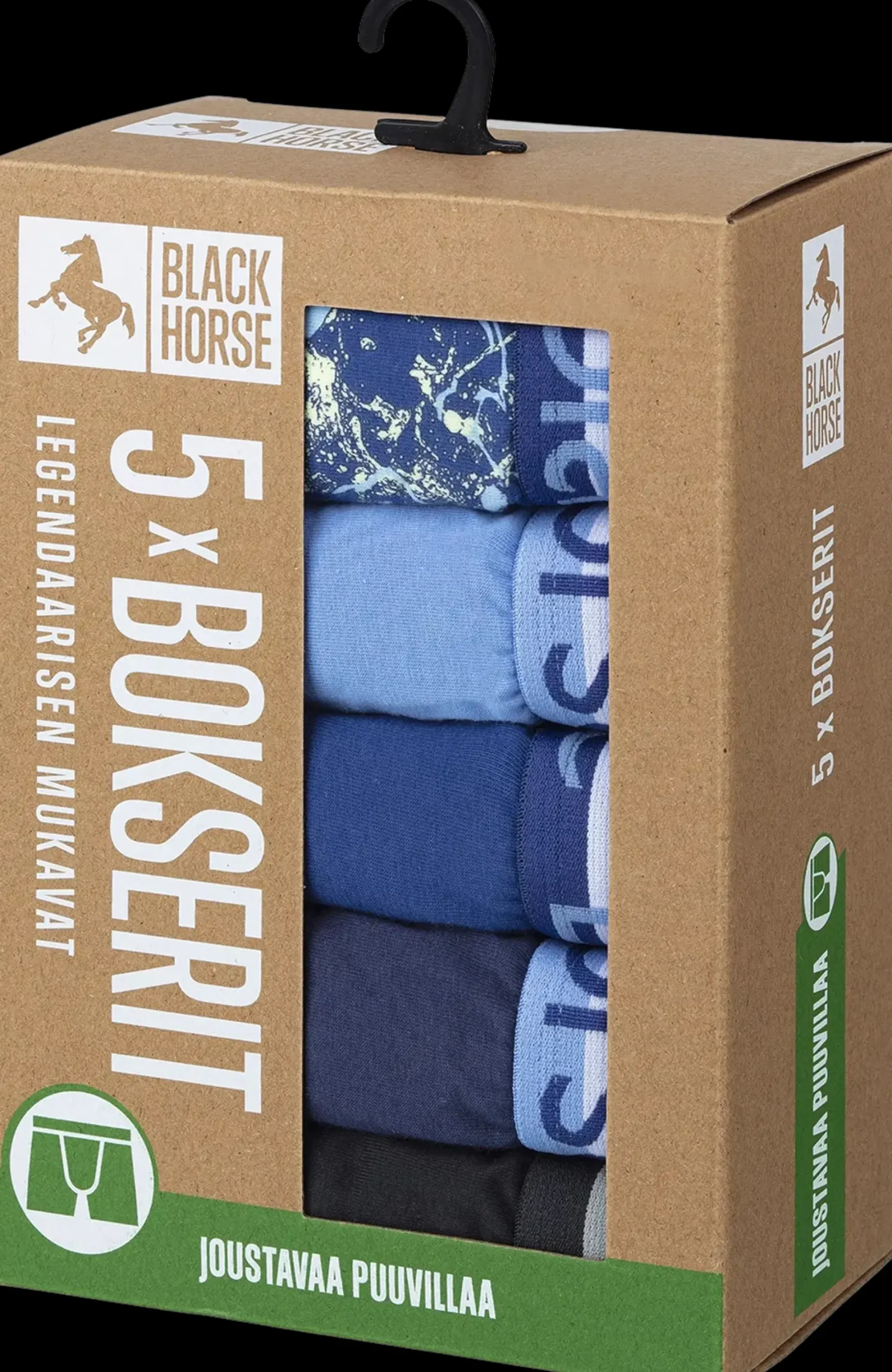 Black Horse 5-pack bokserit