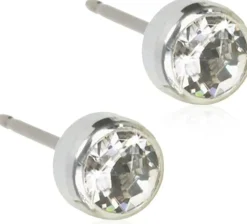 Blomdahl Bezel Crystal korvakorut 5mm