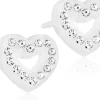 Blomdahl Brilliance Heart Hollow Crystal korvakorut 10mm