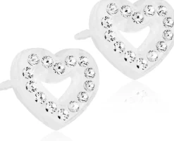 Blomdahl Brilliance Heart Hollow Crystal korvakorut 10mm