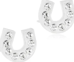 Blomdahl Brilliance Horseshoe Crystal korvakorut 7 mm