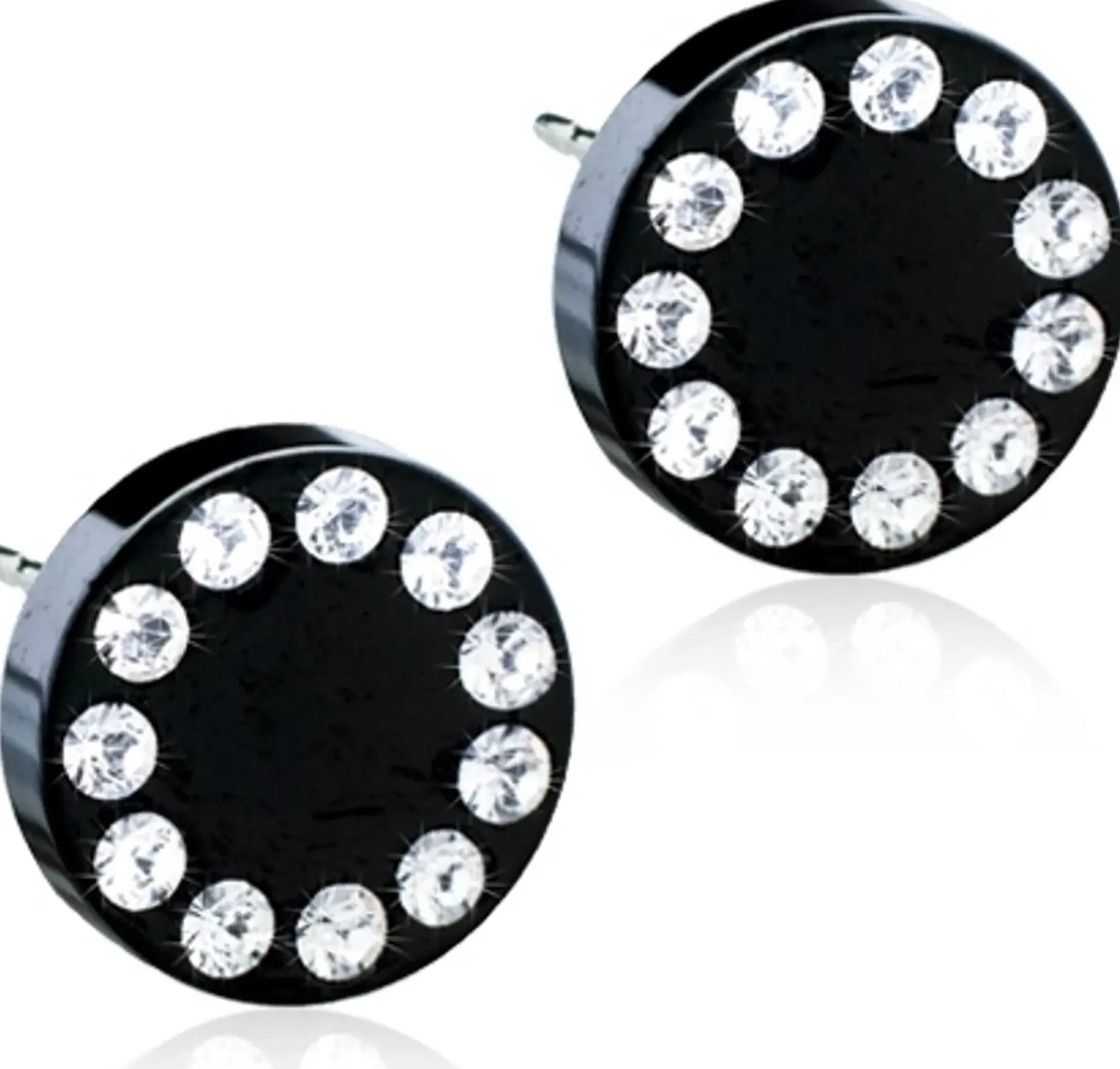 Blomdahl Brilliance Puck Crystal korvakorut 8mm