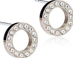 Blomdahl Brilliance Puck Hollow Crystal korvakorut 10 mm