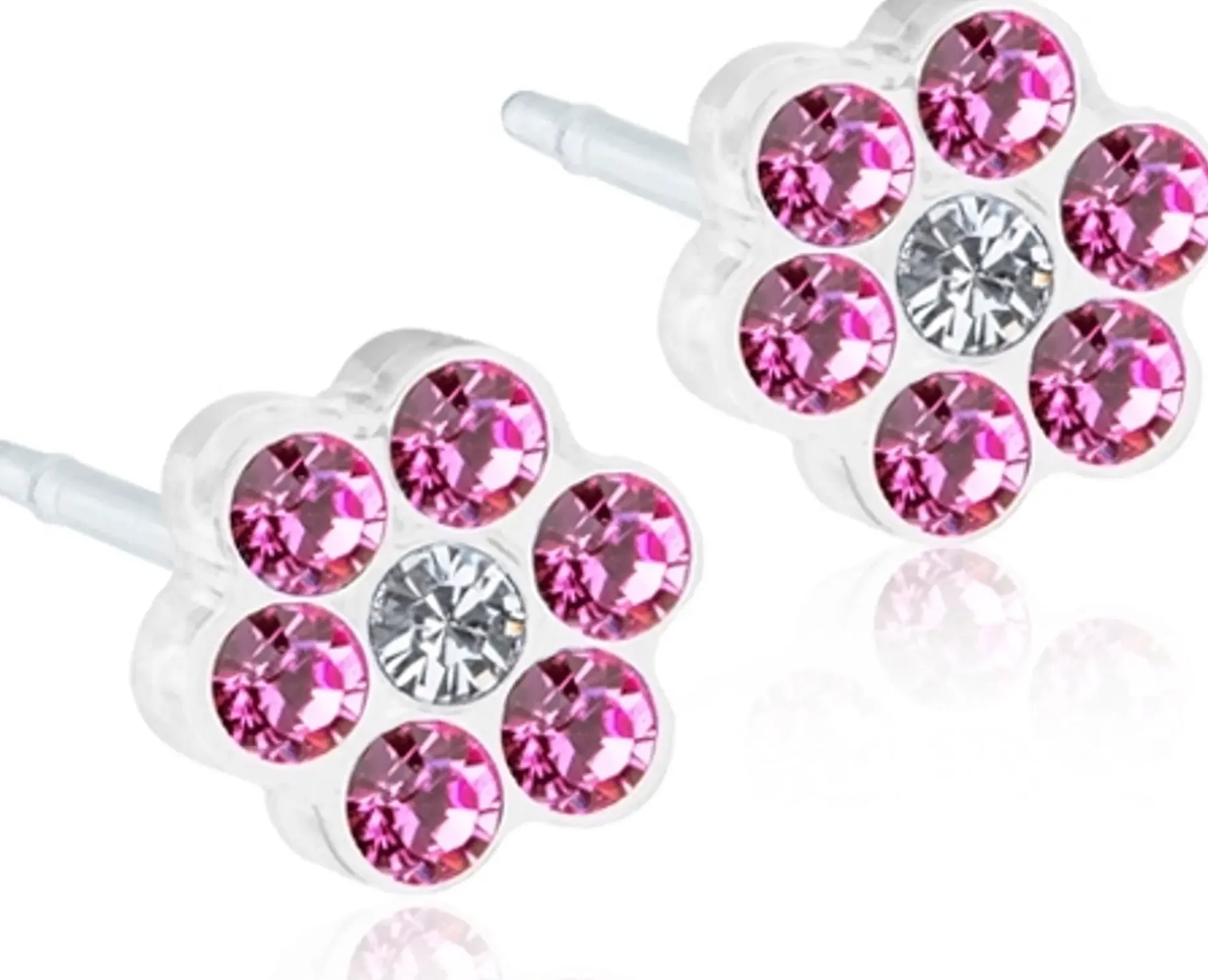 Blomdahl Daisy Rose/Crystal korvakorut 5 mm