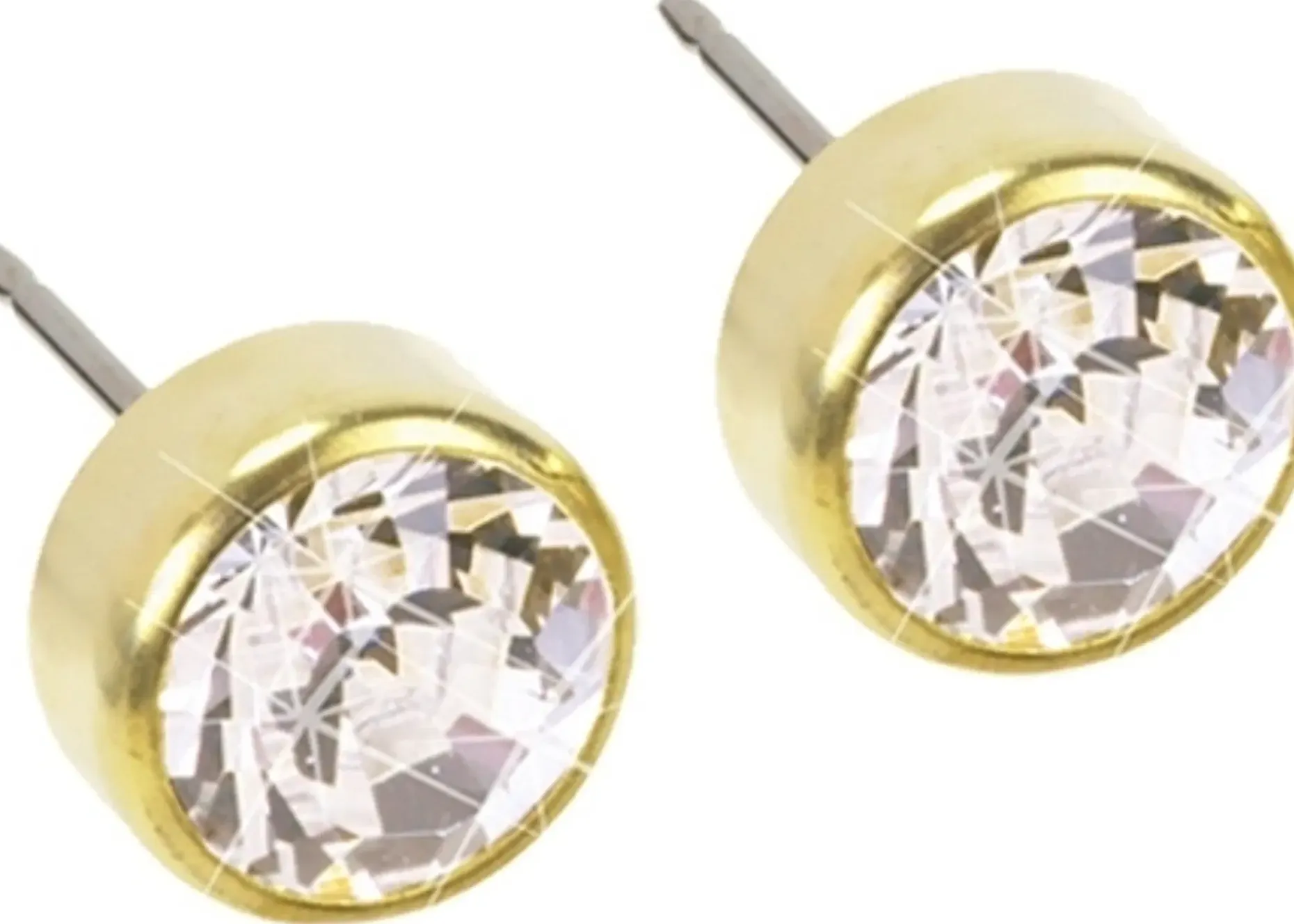 Blomdahl GT Bezel 5 mm, Crystal korvakorut
