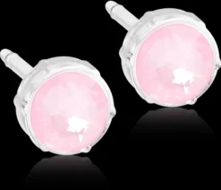 Blomdahl MP Bezel 6 mm, Soft rose korvakorut