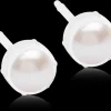 Blomdahl MP Bezel Pearl 6 mm, White korvakorut
