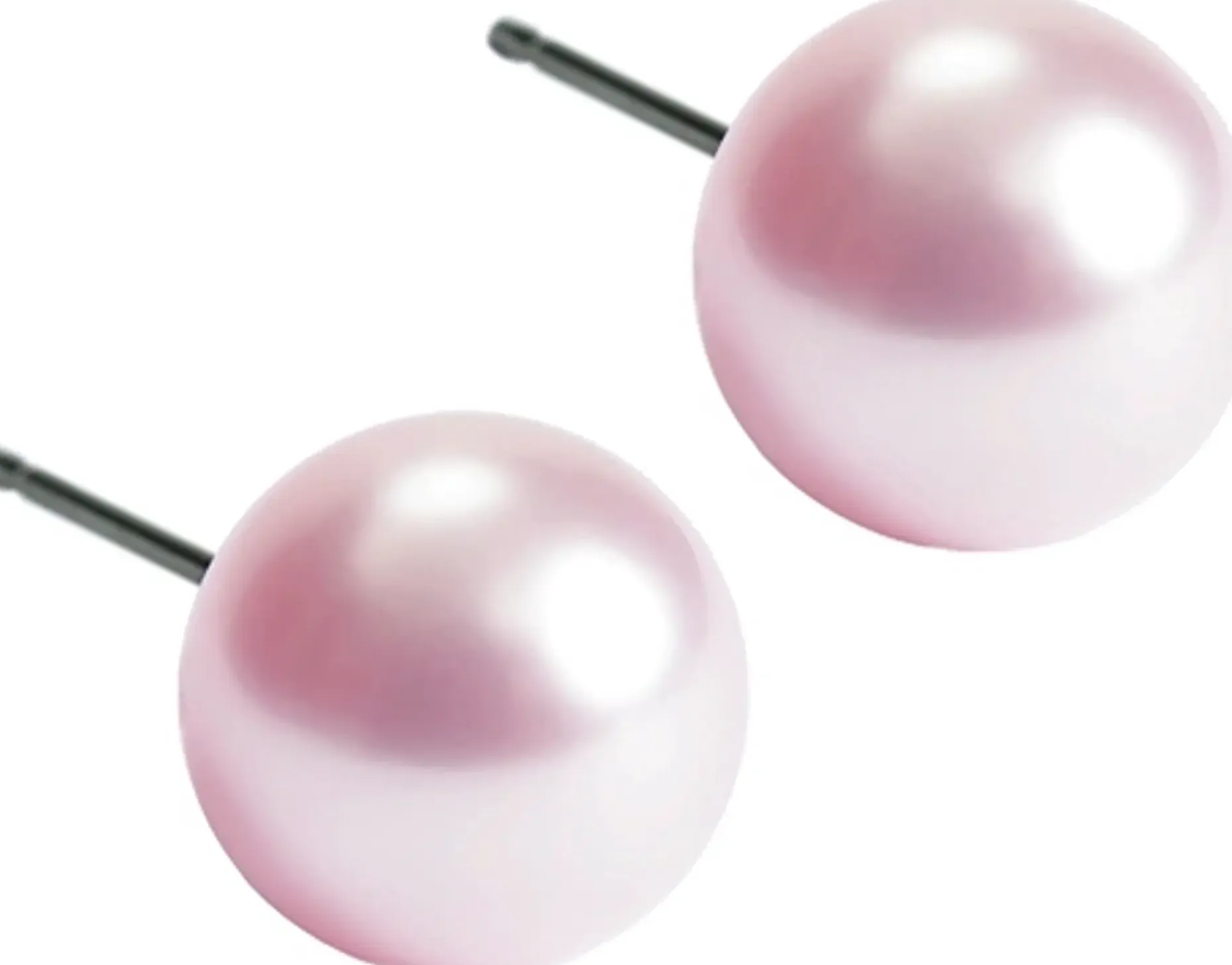Blomdahl Pearl Light Rose korvakorut 6 mm