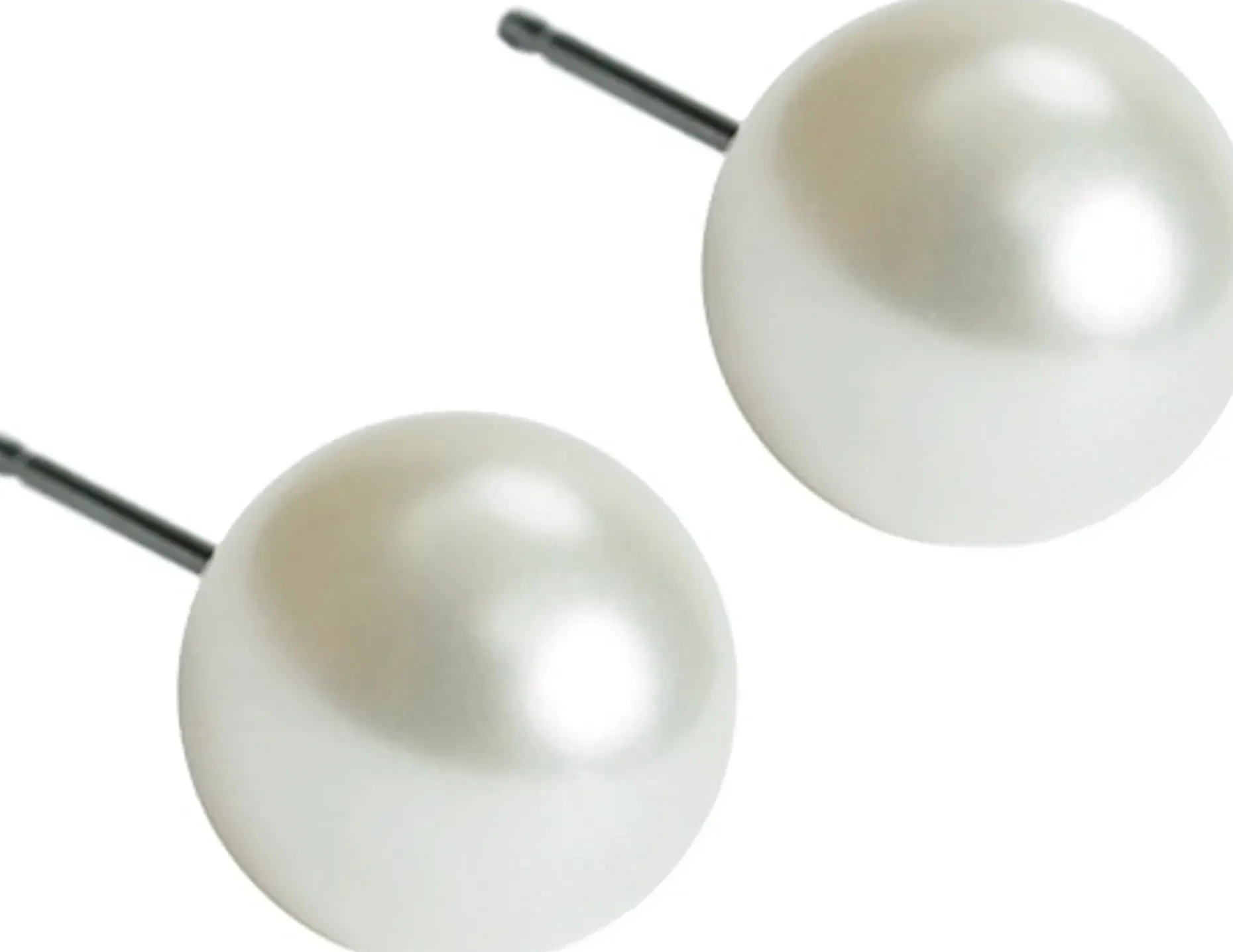 Blomdahl Pearl White korvakorut 6 mm