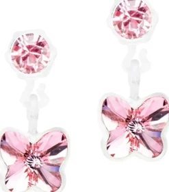 Blomdahl Pendant Butterfly Light Rose korvakorut 4/5mm
