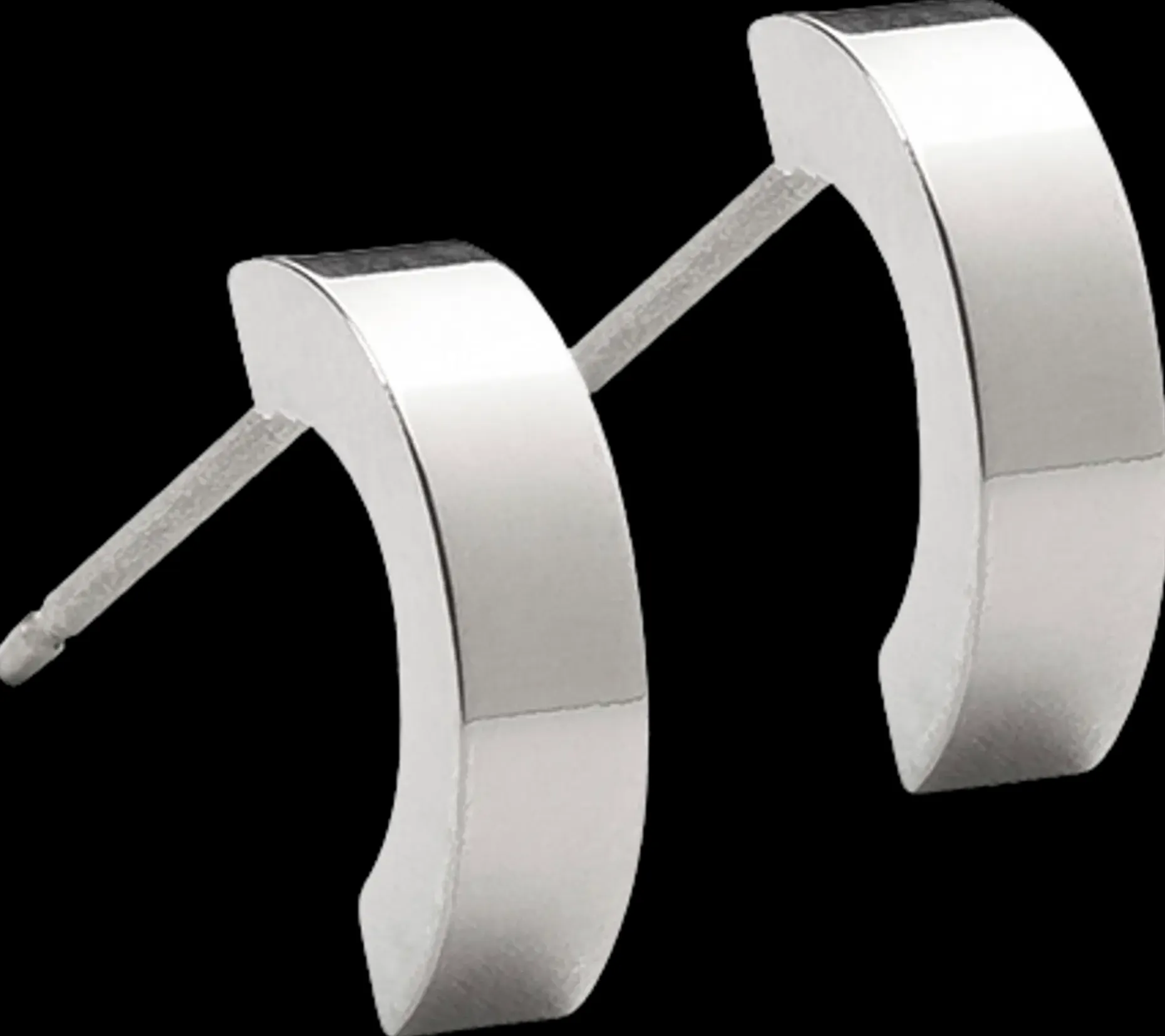 Blomdahl Pendant Plain Curved Silver korvakorut 10 mm