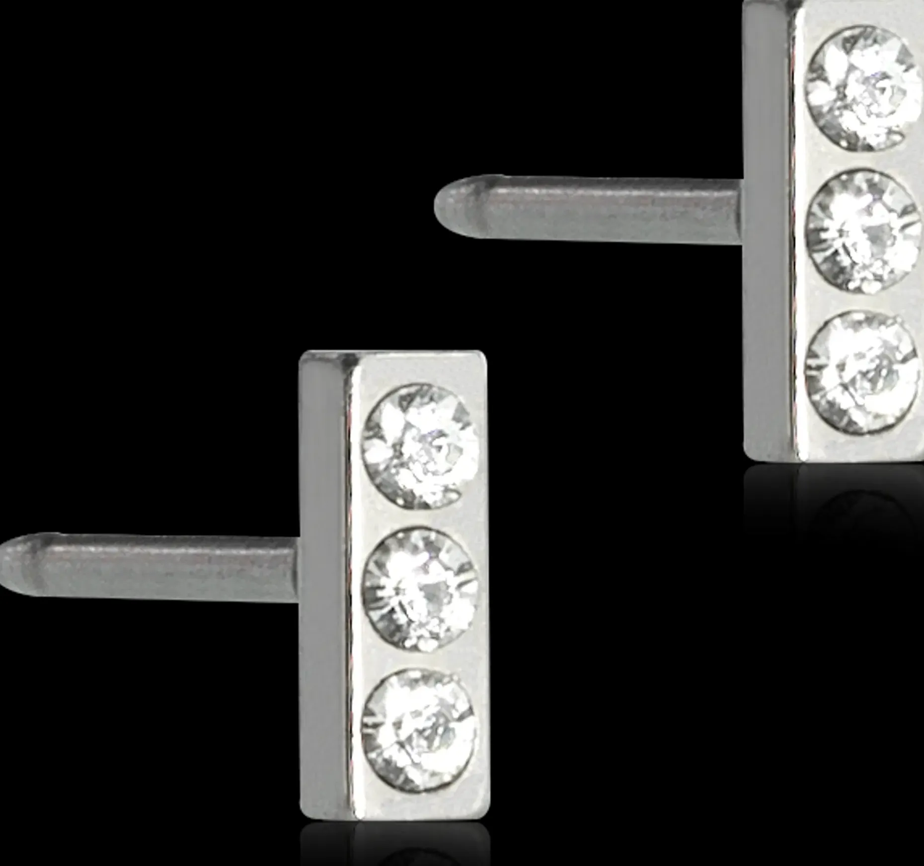 Blomdahl Petite Brilliance Straight Crystal korvakorut 5 mm