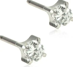 Blomdahl Tiffany White korvakorut 4mm