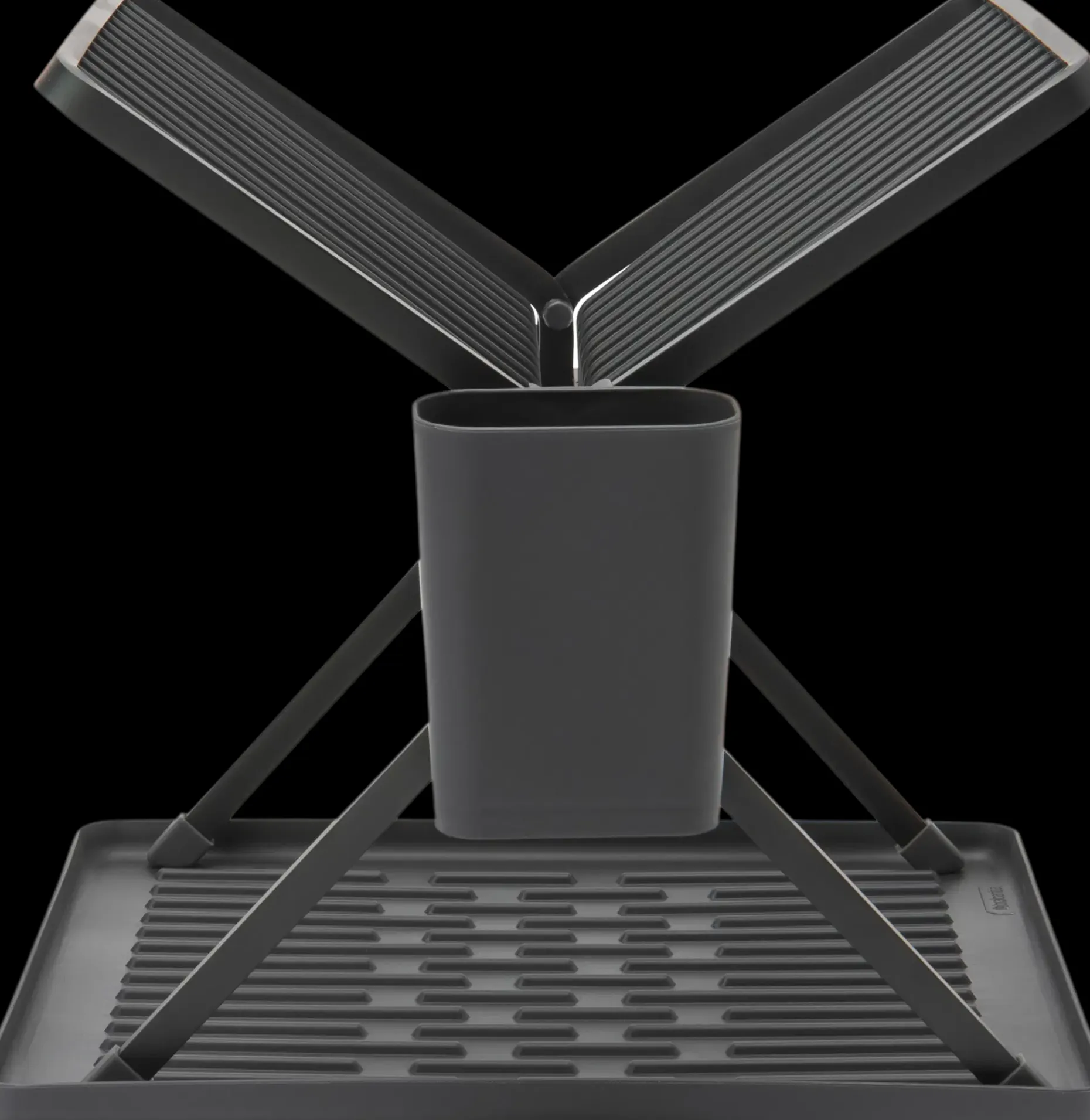 Brabantia astiankuivausteline kokoontaittuva dark grey