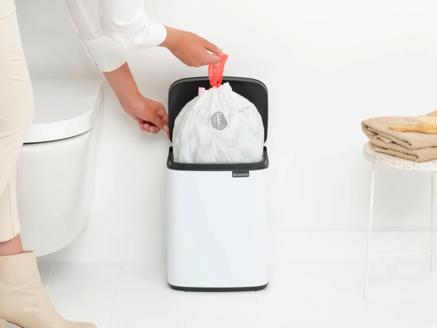 Brabantia Bo roska-astia 7L white