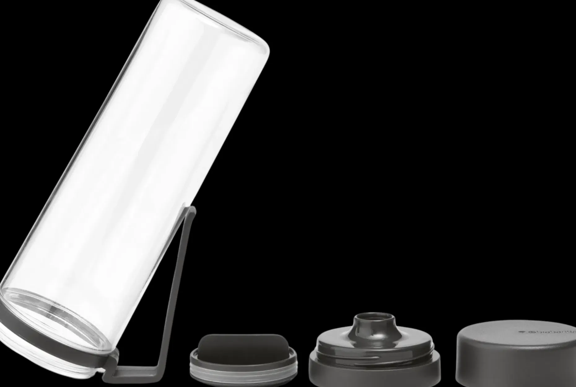Brabantia Make & Take vesipullo siivilällä dark grey