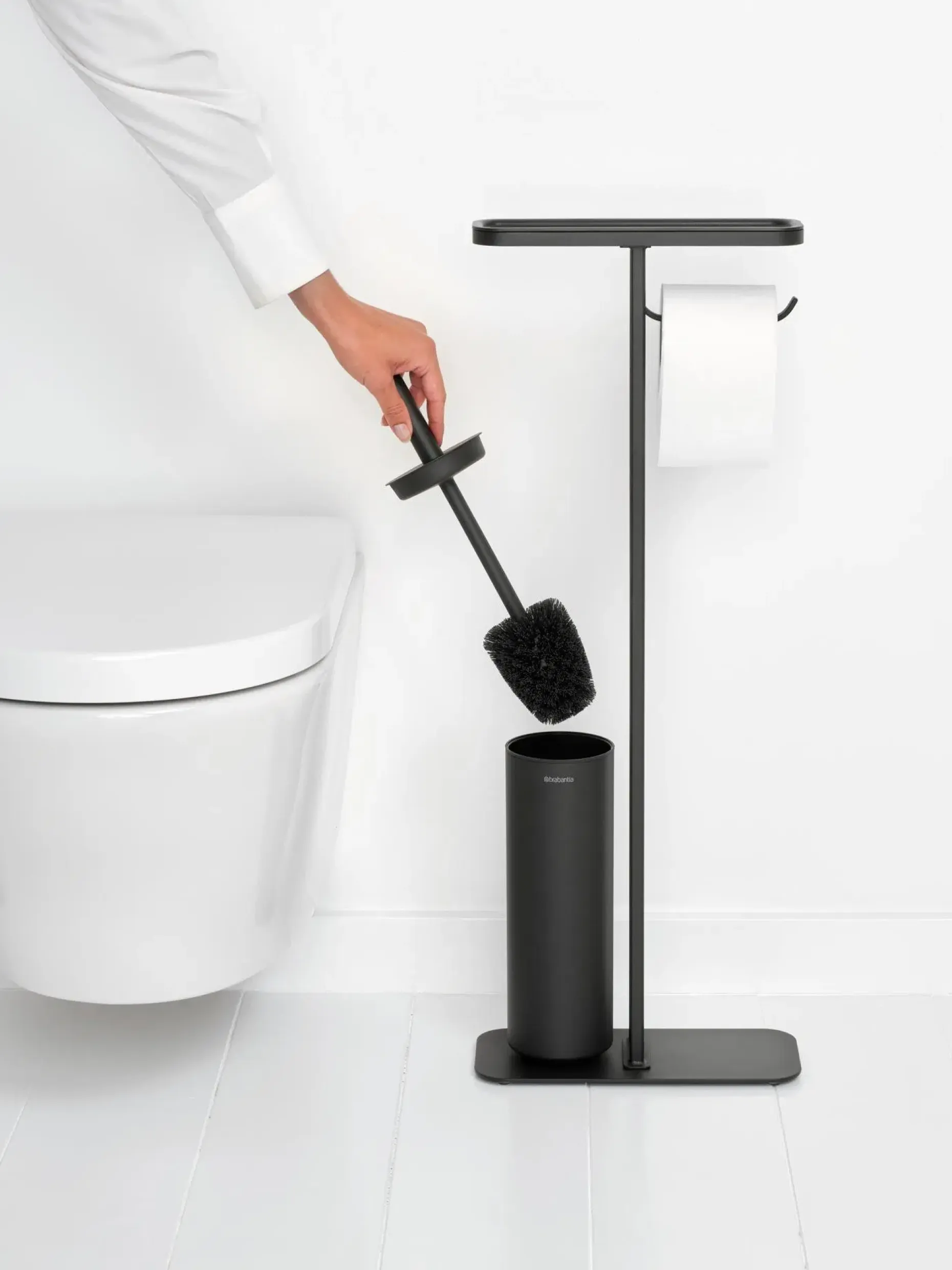 Brabantia MindSet WC-paperi ja harjateline mineral infinite grey