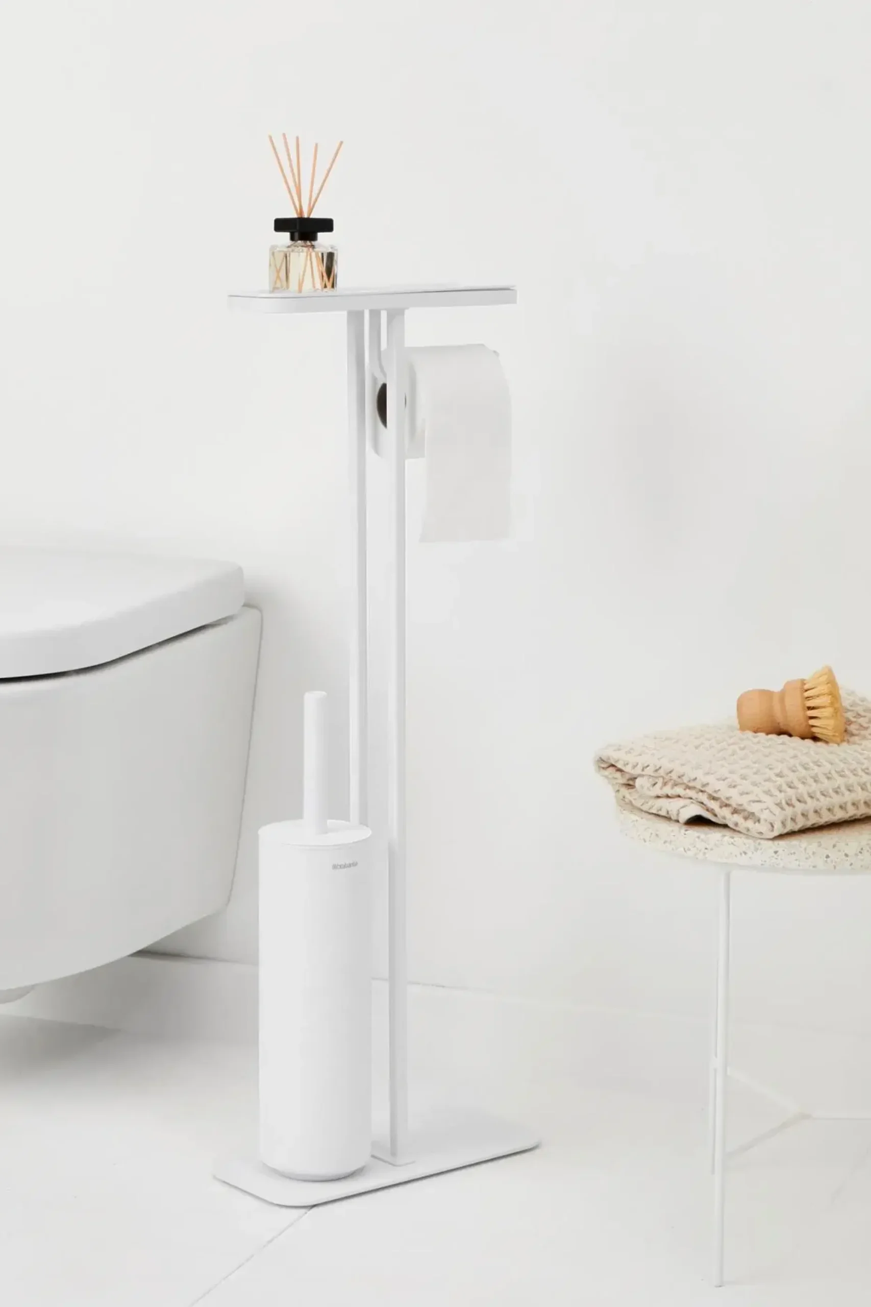 Brabantia MindSet WC-paperi ja harjateline mineral fresh white