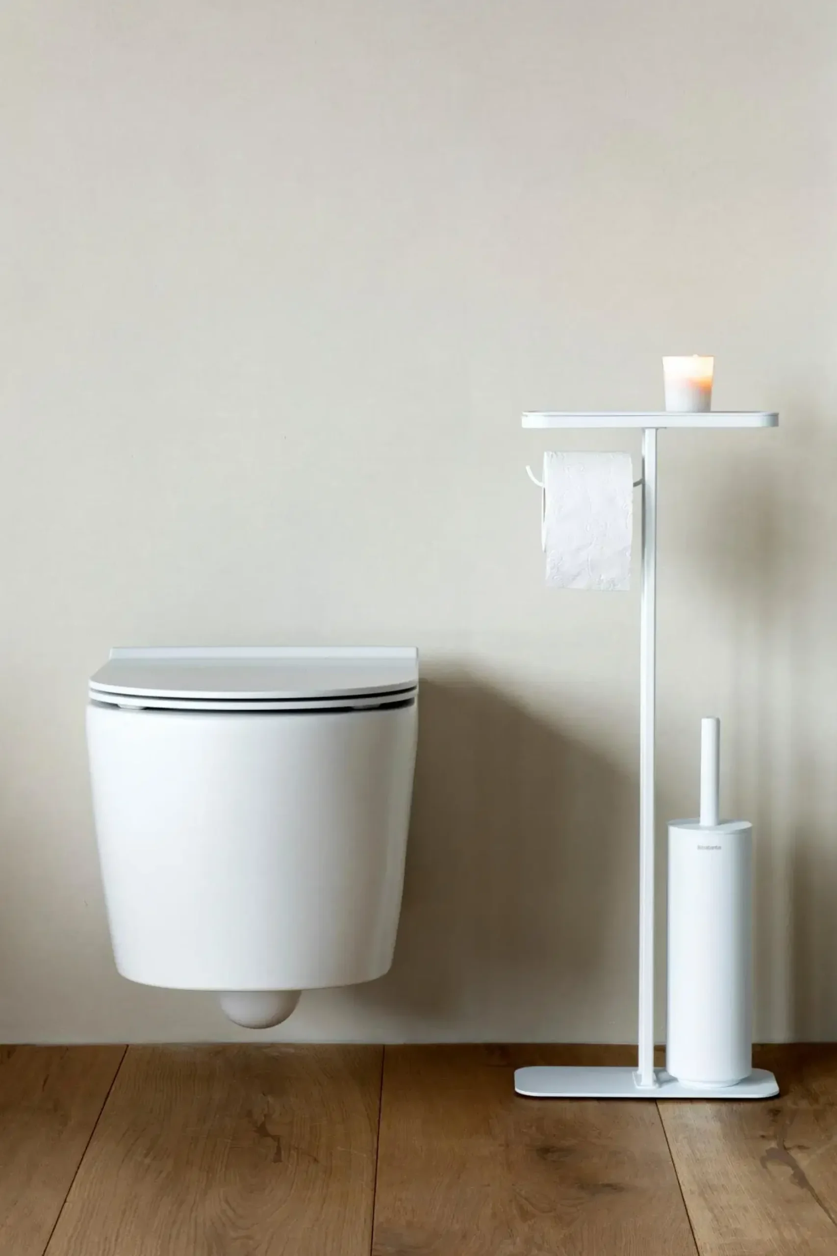 Brabantia MindSet WC-paperi ja harjateline mineral fresh white