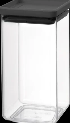 Brabantia nelikulmainen säilytyspurkki 1,6L dark grey