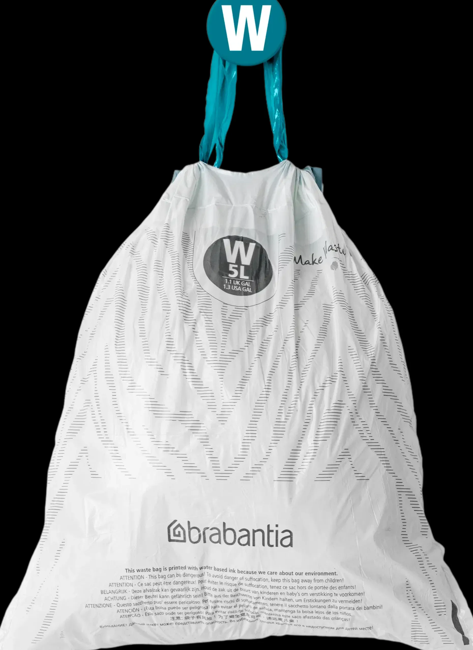 Brabantia PerfectFit roskapussit W 5L 20pss white