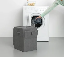 Brabantia pinottava pyykkikori 35L pepper black
