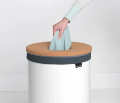 Brabantia pyykkikori 60L korkkikansi white