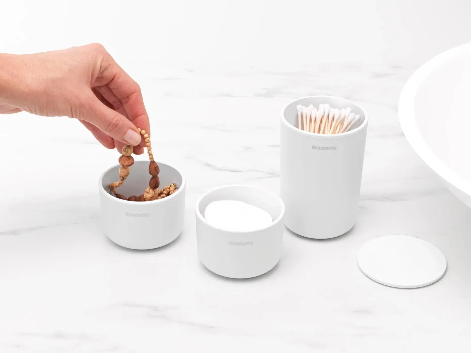 Brabantia ReNew säilytyspurkit 3 kpl white