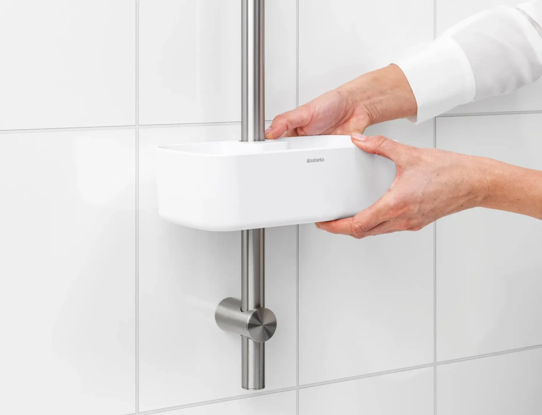 Brabantia ReNew suihkuhylly white