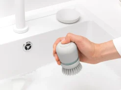 Brabantia Saippuaa annosteleva tiskiharja light grey
