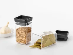 Brabantia Tasty+ pinottava säilytyspurkki 2 kpl dark grey