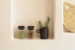 Brabantia Tasty+ pinottava säilytyspurkki 2 kpl dark grey