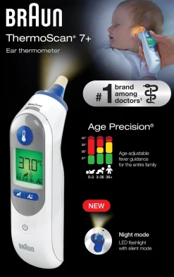 Braun Korvakuumemittari Thermoscan 7+