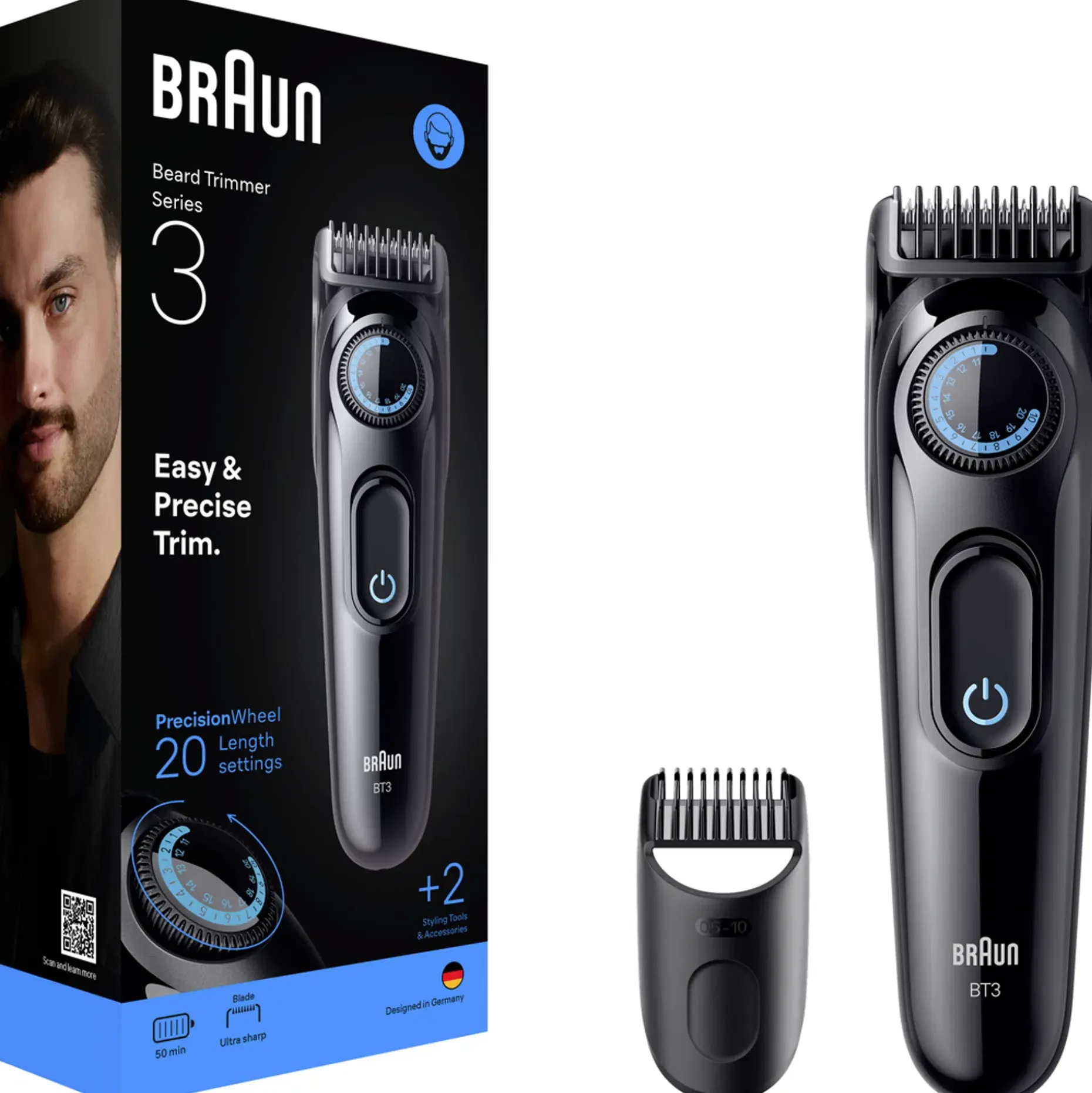 Braun Series 3 Styler BT 3500 Black/Blue Partatrimmeri