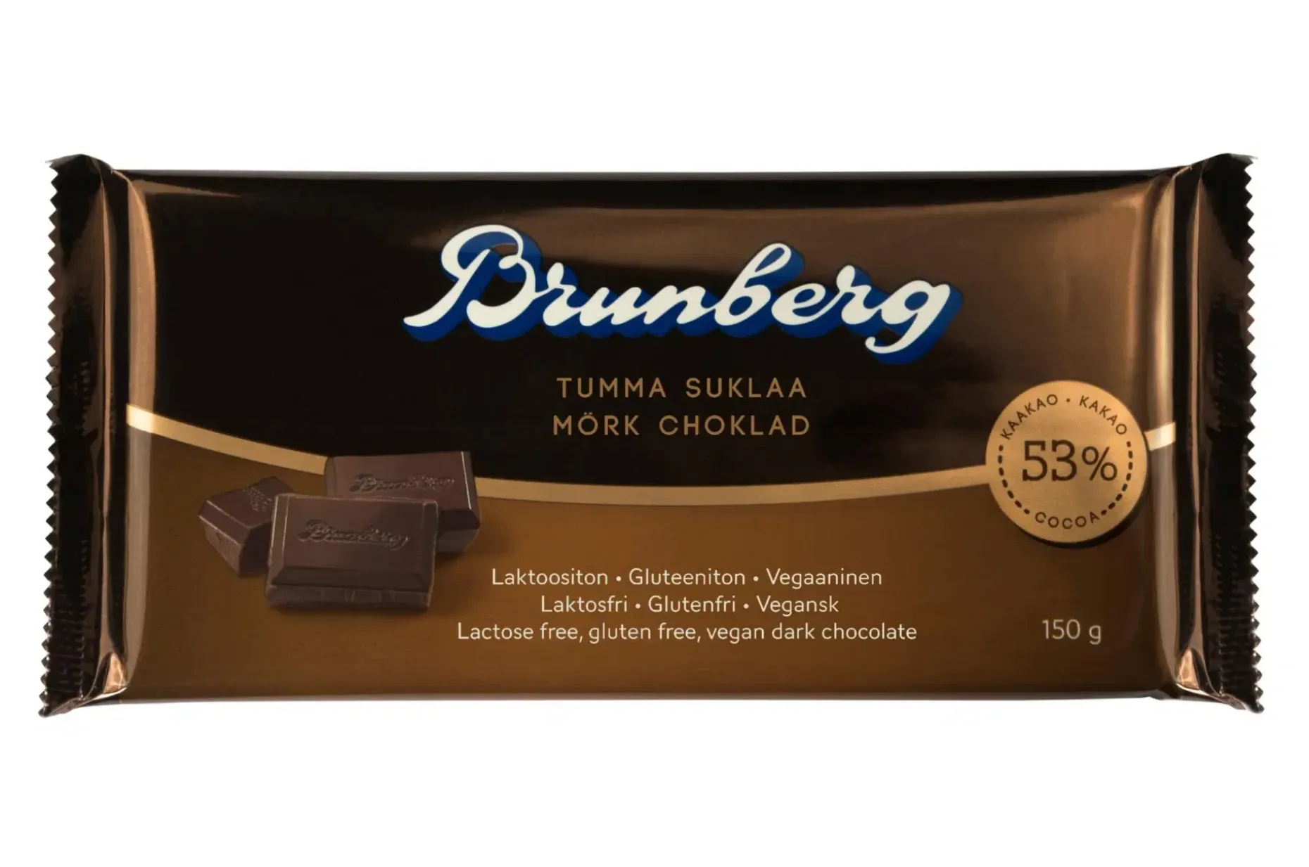 Brunberg Tumma suklaa laktoositon 150g