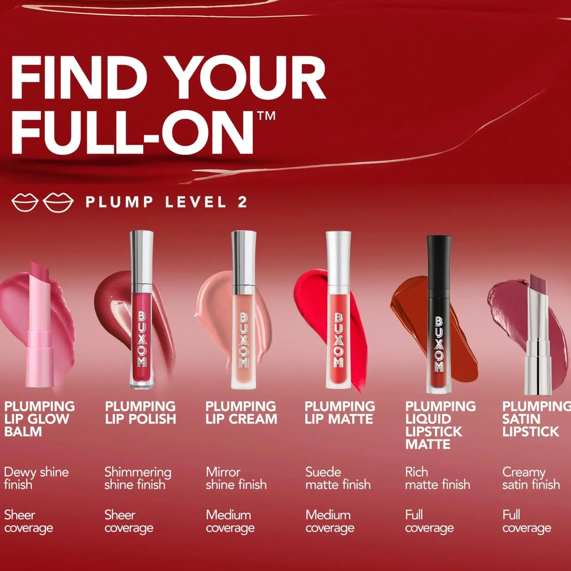 BUXOM Full On Plumping Lipstick mattahuulipuna 3,5ml
